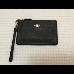 Leather wristlet